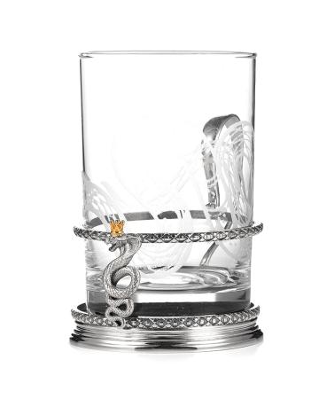 СЕРЕБРЯНЫЙ ПОДСТАКАННИК "ЦАРЕВНА-ЗМЕЯ" – АЛЬТМАСТЕР