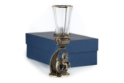 ЛАФИТНИК ДЛЯ ВОДКИ "НА УДАЧУ" ЛАТУННЫЙ