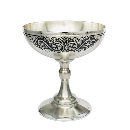 СЕРЕБРЯНАЯ ВАЗА ДЛЯ ДЕСЕРТА  АРТ.40130113А05 – СЕВЕРНАЯ ЧЕРНЬ