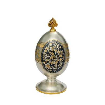 СЕРЕБРЯНОЕ ЯЙЦО ПАСХАЛЬНОЕ АРТ. 50250002А06 – СЕВЕРНАЯ ЧЕРНЬ
