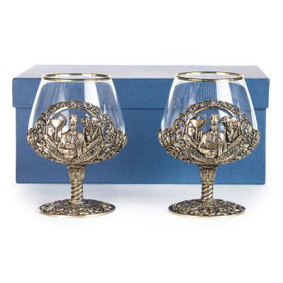 БОКАЛ ДЛЯ КОНЬЯКА "МЕДИК" ЛАТУННЫЙ (2 ШТ)