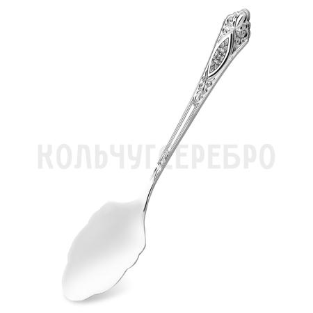 СЕРЕБРЯНАЯ ЛОПАТКА ДЛЯ ТОРТА "РЕЛЬЕФНЫЙ" С ЧЕРНЕНИЕМ  - СЕВЕРНАЯ ЧЕРНЬ