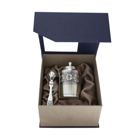 СЕРЕБРЯНЫЙ НАБОР "К ЧАЮ" АРТ. 90040037А05 – СЕВЕРНАЯ ЧЕРНЬ