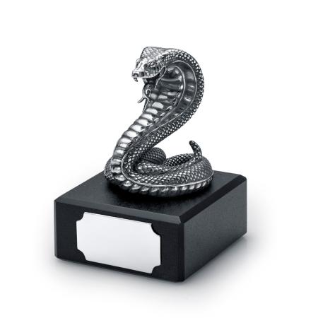 СЕРЕБРЯНАЯ СТАТУЭТКА "ЗМЕЯ" арт. 93616142-1 – КРАСНАЯ ПРЕСНЯ