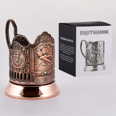 ПОДСТАКАННИК "САМОЛЁТ ИЛ-2" МЕДНЫЙ – КОЛЬЧУГИНСКИЙ МЕЛЬХИОР