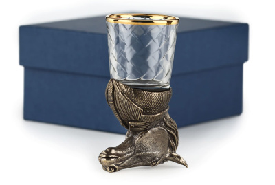 ЧАРКИ "ЛОШАДЬ" ЛАТУННЫЙ (СТОПКИ ПЕРЕВЁРТЫШИ)