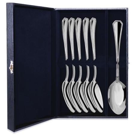 СТОЛОВЫЙ НАБОР ИЗ СЕРЕБРА "ЭЛЕГАНТ" (6 ЛОЖЕК) – АРГЕНТА