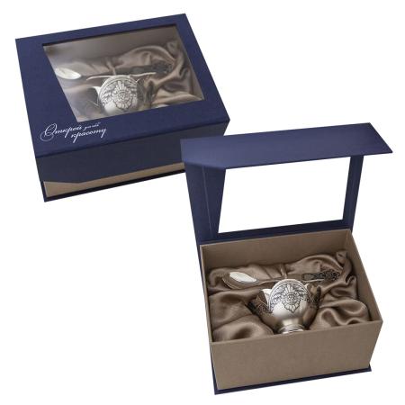 СЕРЕБРЯНЫЙ НАБОР ДЛЯ СПЕЦИЙ "УДОВОЛЬСТВИЕ" АРТ. 90030010А05 – СЕВЕРНАЯ ЧЕРНЬ