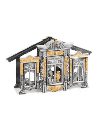 СЕРЕБРЯНАЯ САЛФЕТНИЦА "РОДНЫЕ ОКНА" – АЛЬТМАСТЕР