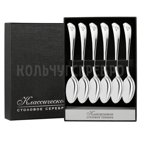 СЕРЕБРЯНЫЙ ЧАЙНЫЙ НАБОР "ANTIQUE" (6 ЧАЙНЫХ ЛОЖЕК) – SOKOLOV