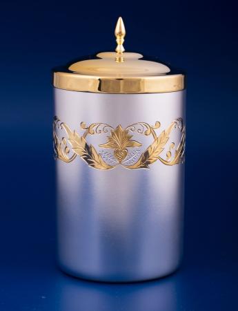 СЕРЕБРЯНАЯ КОРОБКА ДЛЯ ЧАЯ "№17" С ПОЗОЛОТОЙ – МСТЁРСКИЙ ЮВЕЛИР