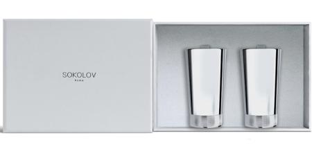НАБОР СЕРЕБРЯНЫХ СТАКАНОВ (2 ШТУКИ) арт. 2301030006 – SOKOLOV