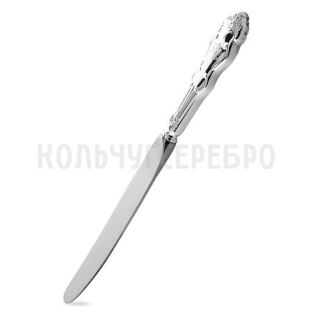 СТОЛОВЫЙ НОЖ ИЗ МЕЛЬХИОРА "ГЕРБ" ПОСЕРЕБРЕННЫЙ – КОЛЬЧУГИНСКИЙ МЕЛЬХИОР