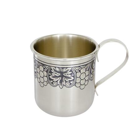 ДЕТСКАЯ СЕРЕБРЯНАЯ КРУЖКА  АРТ.  40080024А05 – СЕВЕРНАЯ ЧЕРНЬ