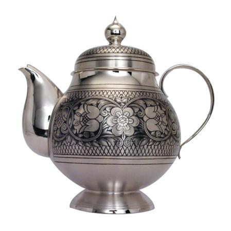 СЕРЕБРЯНЫЙ ЧАЙНИК  С ЧЕРНЕНИЕМ "40370008А05" – СЕВЕРНАЯ ЧЕРНЬ
