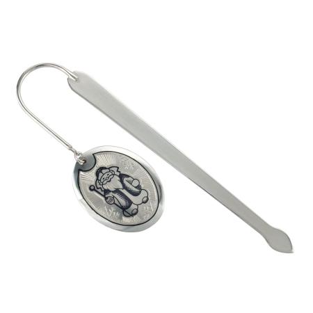 СЕРЕБРЯНАЯ ЗАКЛАДКА ДЛЯ КНИГ "ДЕД МОРОЗ" АРТ. 50480003Д05 – СЕВЕРНАЯ ЧЕРНЬ