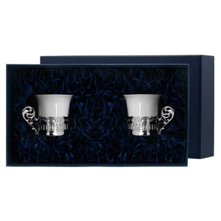 СЕРЕБРЯНАЯ КОФЕЙНАЯ ПАРА "БОГЕМА" – АРГЕНТА