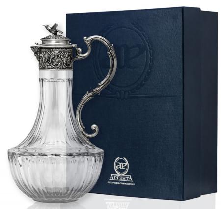 СЕРЕБРЯНЫЙ КУВШИН "ПТИЦЫ" (1 ЛИТР) – АРГЕНТА