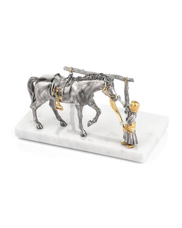 СЕРЕБРЯНАЯ САЛФЕТНИЦА "ДЕВОЧКА С КОНЕМ" – АЛЬТМАСТЕР