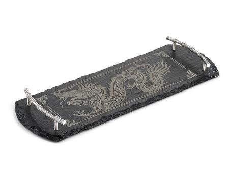 СЕРЕБРЯНАЯ ДОСКА ДЛЯ РЕЗКИ "ДРАКОН" – АЛЬТМАСТЕР