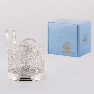 ПОДСТАКАННИК "№ 28" ПОСЕРЕБРЕННЫЙ – МСТЕРСКИЙ ЮВЕЛИР