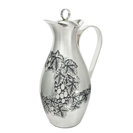 СЕРЕБРЯНЫЙ КУВШИН ДЛЯ ВОДЫ "ВИНОГРАД" (1,55 ЛИТРА) АРТ. 40350008А05 – СЕВЕРНАЯ ЧЕРНЬ