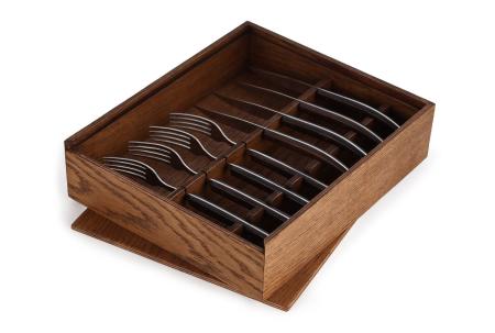 СТЕЙКОВЫЙ НАБОР "МИЛАН" (ВЕНГЕ) НА 4 ПЕРСОНЫ 