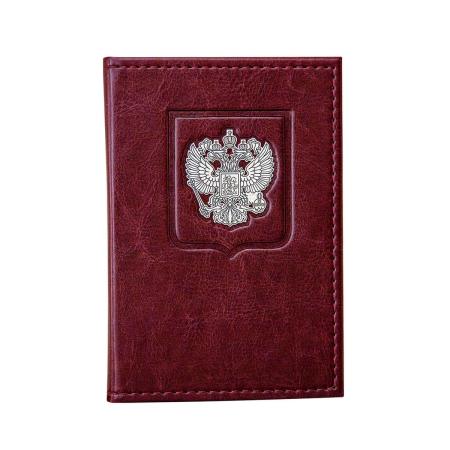 ОБЛОЖКА ДЛЯ ПАСПОРТА "ГЕРБ РОССИИ" АРТ. 50230100А08 – СЕВЕРНАЯ ЧЕРНЬ