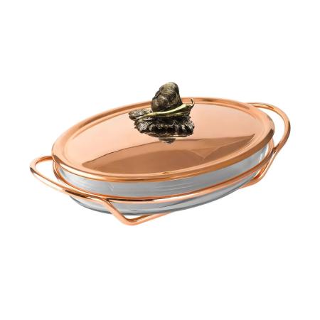 УТЯТНИЦА МЕДНАЯ "ЧЕСНОК" С КРЫШКОЙ – КОЛЬЧУГИНСКИЙ МЕЛЬХИОР