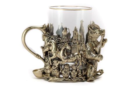 ПОДСТАКАННИК "НАРОДНЫЙ" ЛАТУННЫЙ