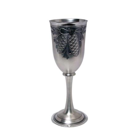 СЕРЕБРЯНЫЙ БОКАЛ "ШИШКИ" (140 МЛ.) – СЕВЕРНАЯ ЧЕРНЬ