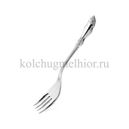 ВИЛКА РЫБЫ ИЗ МЕЛЬХИОРА "РОЗА" ПОСЕРЕБРЕННАЯ – КОЛЬЧУГИНСКИЙ МЕЛЬХИОР