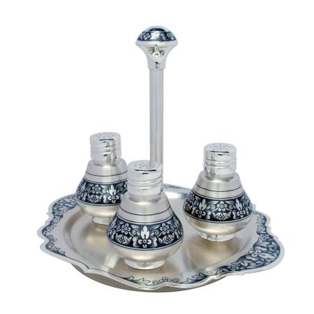 СЕРЕБРЯНЫЙ НАБОР ДЛЯ СПЕЦИЙ АРТ. "40450003А05" – СЕВЕРНАЯ ЧЕРНЬ