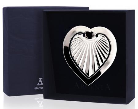 СЕРЕБРЯНАЯ ЗАКЛАДКА ДЛЯ КНИГ "СЕРДЕЧКО" – АРГЕНТА