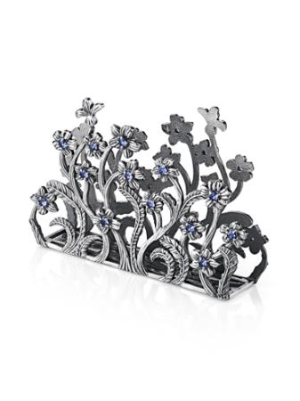 СЕРЕБРЯНАЯ САЛФЕТНИЦА "НЕЗАБУДКИ" – АЛЬТМАСТЕР