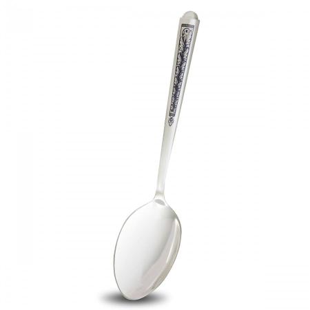 СЕРЕБРЯНАЯ СТОЛОВАЯ ЛОЖКА "АЛЕКСАНДРИЯ" С ЧЕРНЕНИЕМ  - СЕВЕРНАЯ ЧЕРНЬ