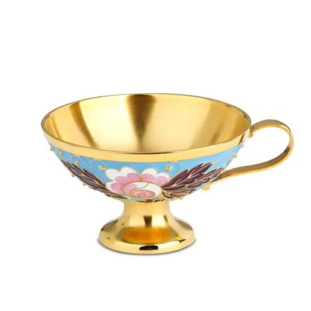 СЕРЕБРЯНАЯ КОФЕЙНАЯ ЧАШКА "РОЗА" – РУССКИЕ САМОЦВЕТЫ