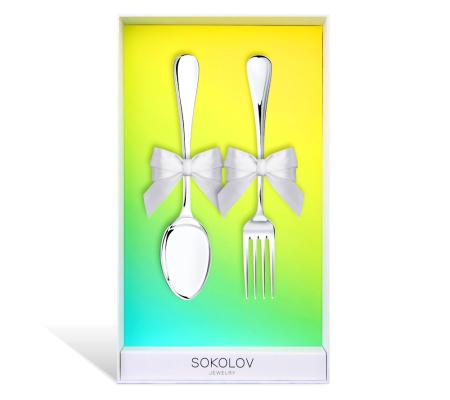 ДЕТСКИЕ СТОЛОВЫЕ ПРИБОРЫ "MODERN" (2 ПРЕДМЕТА) – SOKOLOV