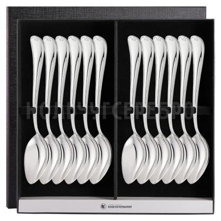 СТОЛОВЫЙ НАБОР ИЗ МЕЛЬХИОРА "ГРАЦИЯ" №8 (12 ЛОЖЕК) – МСТЕРСКИЙ ЮВЕЛИР