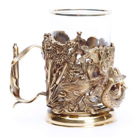 ПОДСТАКАННИК "РЫБАЛКА НА ЩУКУ 2" ЛАТУННЫЙ