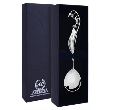 СЕРЕБРЯНАЯ ЧАЙНАЯ ЛОЖКА "ЛАНДЫШ" – АРГЕНТА