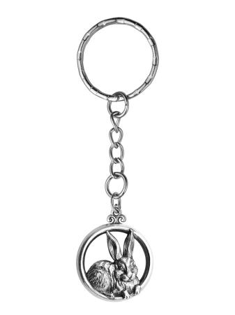 Столовое серебро купить в Москве СЕРЕБРЯНЫЙ БРЕЛОК "КРОЛИК" – АЛЬТМАСТЕР