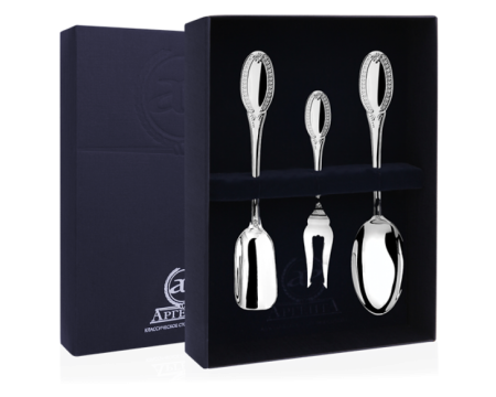 СЕРЕБРЯНЫЙ ЧАЙНЫЙ НАБОР "ИМПЕРАТОР" (3 ПРЕДМЕТА) – АРГЕНТА