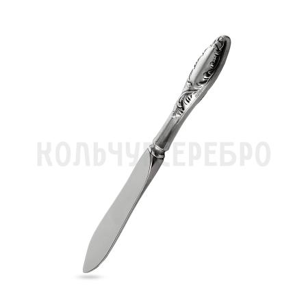НОЖ ДЛЯ РЫБЫ ИЗ МЕЛЬХИОРА "ПЛАМЯ" С ЧЕРНЕНИЕМ – КОЛЬЧУГИНСКИЙ МЕЛЬХИОР