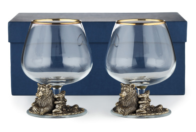 БОКАЛ ДЛЯ КОНЬЯКА "МЕДВЕДЬ VIP" CLASSIC 2 ШТ