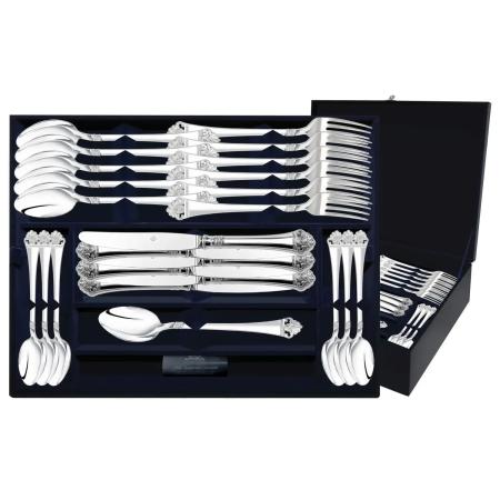 СТОЛОВЫЙ НАБОР ИЗ СЕРЕБРА "АФИНА" (48 ПРЕДМЕТОВ) – АРГЕНТА