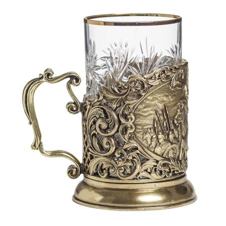 ПОДСТАКАННИК "ДРУЖИНА" ЛАТУННЫЙ