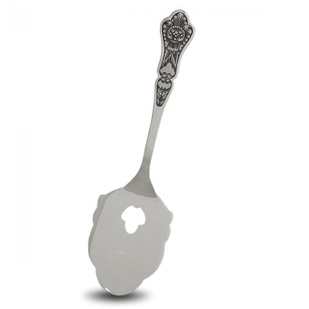 СЕРЕБРЯНАЯ ЛОПАТКА ДЛЯ ТОРТА "ЧЕРНЕВОЙ" С ЧЕРНЕНИЕМ - СЕВЕРНАЯ ЧЕРНЬ