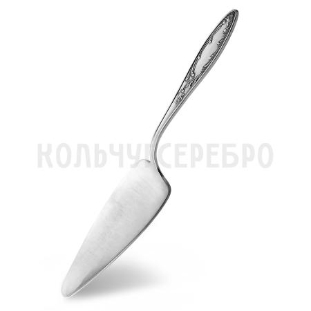 ЛОПАТКА ДЛЯ ПИРОЖНОГО "ПЛАМЯ" С ЧЕРНЕНИЕМ – КОЛЬЧУГИНСКИЙ МЕЛЬХИОР