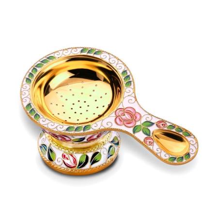 СЕРЕБРЯНОЕ СИТЕЧКО С ПОДСТАВКОЙ 47258 – РУССКИЕ САМОЦВЕТЫ